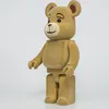새로운 400% Bearbrick Action 장난감 인물 Ted 2 주차장 Ginza는 수집가 Medicom Toys를위한 접착제 베어 모모 Popobe