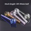 Accessoires pour fumeurs colorés Tuyau de brûleur à mazout en verre de haute qualité 4 pouces de longueur 30mm OD barboteur tubes en verre bouts d'ongles pipes à fumer