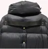 Piumino da uomo Parka Piumino invernale ispessito Donna Tinta unita Cerniera Casual Gioventù Unisex Piumino nero 220902