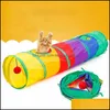 Cat Toys Cat Toys Tunnel Pet Tube Inklapbaar speelgoed speelgoed indoor outdoor kitty puppy voor puzzels oefenen met training drom homeIndustry dhnfg