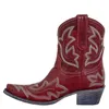 Stivali ricamo botas mujer Caviglia da cowboy in ecopelle per donna Zeppa Tacco alto Stampa serpente Western Cowgirl 43 220902