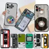 Vintage camera -cassettekisten voor iPhone 14 11 13 12 Pro 7 XR X XS Max 8 6 6s plus 5S SE 13Pro zwarte telefoonhoes Capa