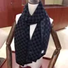 Klassisk designer Scarf Men039S Plaid Scarves Men och Women039S Winter Black Grey Letters Luxury Scarf Embroidery Label Cashm6874946