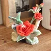 Decorative Objects Figurines Flower And Bird Arts Sculptur Decoration Abstract Butterfly Animal Ceramic Craft Home Decor Living Room Accessories Gift T220902