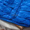 Women's Down Parkas Garaouy 2022 Blue Parkas Women Fashion Argyle Vintage Coats女性エレガントなポケットヴィンテージコットンジャケットシックアウトウェアトップT220902