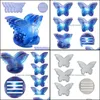 Craft Tools Craft Tools Butterfly Storage Rack Base Epoxy Resin Mold Cup Mat Pad Sile Mod Diy Crafts Decorations Casting Homeindustry Dhyzk