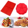 Baking Moulds 2022 Non-stick Silicone Waffle Mold Kitchen Bakeware Cake Mould Makers For Oven High-temperature Set