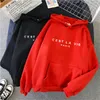 Streetwear Hoodies Lettre Imprimé Femmes Sweat Automne Hiver À Manches Longues Harajuku Pulls Femme sudadera mujer