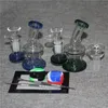 Glass Bong Hookahs Recycler Water Pipes 14mm Female Joint Oil Dab Rigs With Quartz Banger eller Bowl