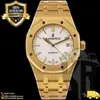 Luxury Mens Mechanical Watch Royal Automatic Gold White Dial for Men By K R Shop Nme3 Swiss ES Brandwatch