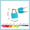 Door Locks Door Locks Small Mini Strong Metal Padlock Travel Suitcase Diary Book Lock With 2 Keys Security Lage Decorati Homeindustry Dhtzt