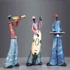 Dekoratif Figürinler Reçine Yaratıcı Western Rock Band Model Figürinler Sanat Müzik Figürinleri Oda Dekor Hediyeleri için Dekoratif Öğeler Ev için Dekoratif Öğeler