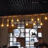 Подвесные лампы промышленные фэн -шуи трубные веревка сети кафе -бар ресторан кофейня для одежды