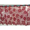 Cortina de alta qualidade Christmas Red Lace Coffee Half Kitchen Blind 50 200cm