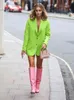 Женские падения Parkas xikom Blazer Women 2022 куртки для женского пальто офисная леди розовый случайный блейзер