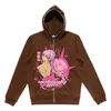 Dark Girl Hoodie zamek z kapturem z kapturem anime y2k grafika damska gotycka bluza para skoczek goty