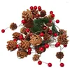 Str￤ngar 2 m 20LED lampstr￤ng fairy ljus pinecone form koppar batteri varm vit xmas dekor juldekoration