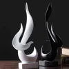 Objetos decorativos Figuras Jieme Flame Sculpture Ornaments Home Room Ornamentos Crafts Móveis de Mobiliário de Escritório Escritório Soft Resin T220902