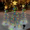 Strings 2022 Christmas Tree Lantern LED Solar Light Decoration Holiday Garden Star Outdoor String Lights Year