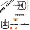 Pédales de vélo ultralégères, partie de vélo antidérapante, corps en aluminium CNC, route vtt, pied plat, cyclisme scellé, 3 roulements, pédale de montagne