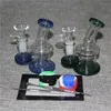 Bang en verre Narguilé 14mm Joint fumer pipe à eau bongs recycleur plates-formes pétrolières dab rig tuyaux en verre avec bol d'herbes sèches quartz banger dabber outil