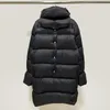 Piumino da uomo Parka Piumino invernale ispessito Donna Tinta unita Cerniera Casual Gioventù Unisex Piumino nero 220902