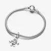 Bestie Bot Robot Dangle Charm 925 plata esterlina Pandora Colgantes Moments mujeres para el día de Navidad fit Charms beads Pulseras Joyería 792250C01 Andy Jewel