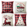 Federa per cuscino Christmas Ers 20X20 pollici Set di 4 Lino rustico per vacanze in fattoria per divano Decorazioni per divani Gettare goccia Consegna Carshop2006 Amkwl