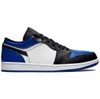 أحذية غير رسمية عالية الجودة Jumpman 1S Low Panda 1 Mens Basketball Shoes Fragment University Blue Light Smoke Gray Designer Trainer I01