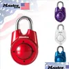 Serrures de porte Master Lock Combinaison Mot de passe directionnel Cadenas Portable Gym School Health Club Security Locker Door Ass Homeindustry Dhqs4