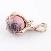 New Arrival Natural Stone Pendants Raw Gem Charm Amulet Round Ball Dragon Claw Crystal Reiki Chakra Bead Jewelry Chain Necklace 45cm BN308