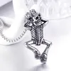 Anh￤nger Halskette Sch￤del Modetrendy Titanium Stahlschmuck Herren Halskette