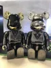 Figure giocattolo d'azione di Bearbrick Daft Punk 400 Violenza del viso brillante Orso 3D Ornamento originale ORNAGGIO Curso Statue Statue Modello Decorazione Medicom Toys Medicom Toys