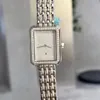 النساء الكلاسيكية Zircon Quartz Watch Full Diamond Boyfriend Watches Houses متعدد الوظائف مستطيل هندسي Lristwatch سيدة التقويم الفولاذ المقاوم للصدأ