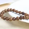 Natuurlijke houten handgemaakte kralen strengen bedelarmbanden elastische sieraden voor vrouwen mannenliefhebber feestclub decor