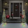 Strängar 2022 Julgran Lantern LED Solar Light Decoration Holiday Garden Star Outdoor String Lights Year