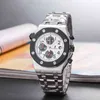 Original Full Featured Watch Classic Silver Rostly Steel Band Fashion Wild Men and Women Business Watches