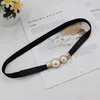 Riemen vrouwelijke strass pearl jurk elastische riem veelzijdige gordel Koreaans shirt decoratief ceinture femme