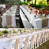 Tischläufer, 1 Stück, 30 cm x 10 m, rustikale Land-Hochzeitsparty-Dekorationen, Sackleinen, natürliches Jute-Leinen für die Dekoration, Heimstoff, 220902