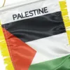 Mini bandera de Palestina, banderín de poliéster Premium de 10x15 cm con ventosa para decoración de puerta de oficina en casa