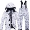 소년 소녀 바람 방전 두꺼운 겨울 스노우 보드 방수 아이 스키 정장 세트 포켓 따뜻한 재킷 바지 패션 열 눈 247o