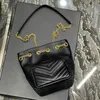 Designer 19cm mini bucket bags Lambskin shoulder bag Golden letter y cross body Bags women's fashion chain Handbag