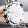 Original Full Featured Watch Classic Silver Rostly Steel Band Fashion Wild Men and Women Business Watches