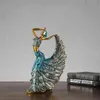 Decorative Objects Figurines JIEME European ical Creative Peacock Dancer Crafts Resin Ornaments Household Ornaments Wedding Room Ornaments T220902