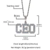 TopBling A-Z nom personnalisé lettres pendentif colliers Courful Zircon peut choisir de véritables bijoux Hip Hop plaqués or