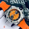 Sportstil Mänklocka importerad Mechanical Watch Natural Rubber Strap Wristwatch Trend Domineering Watches