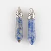 Natural Stone Pendant Female Male Jewelry Opal Quartz Turquoise Hexagonal Pillar Pendulum Charms Jewellery BN468
