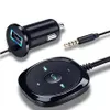 BC20 Handfree Bluetooth Araba Kiti MP3 Ses Müzik Alıcı Adaptörü USB Şarj Cihazı Manyetik Taban Mp3 A2DP 3.5mm Aux