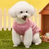 Vêtements pour chiens T-shirt animal de compagnie de couleur solide