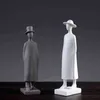 Decorative Objects Figurines Abstract Hat Men Figurines Modren Art Sculpture Figure Nordic Home Decoration Accessories Office Desk Room Decor Statue T220902